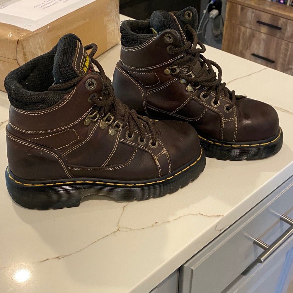 Dr. Martens Dark Brown Leather Boots
